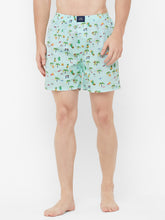 Men's Multicolor, 100% Cotton, Printed, Regular Fit, Inner Elastic, Mid-Rise, Boxers - Pack of 2
